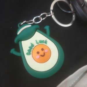 Keychain avocado good luck accessories